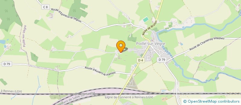 localisation de l'entreprise EARL DE LA NONIVE à POILLE SUR VEGRE