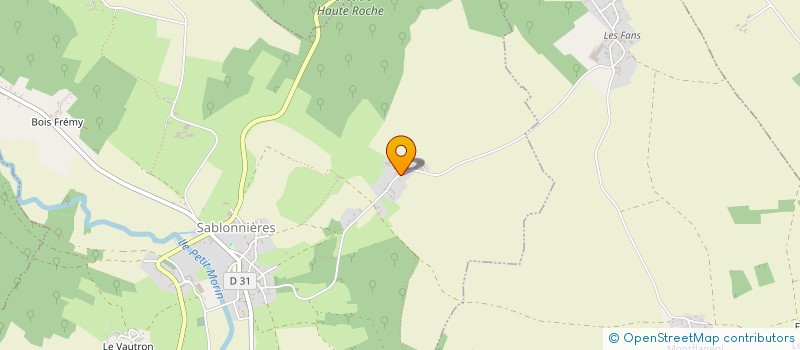 localisation de l'entreprise EARL DE LA NOUE  SABLONNIERES