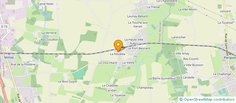 localisation de l'entreprise EARL DE LA NOUETTE  MINIAC-MORVAN