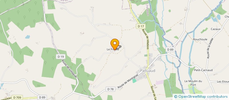 localisation de l'entreprise EARL DE LA PALURIE à PALLUAUD