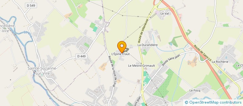 localisation de l'entreprise EARL DE LA PAT'HURE DE LOUP à CONDE-SUR-VIRE