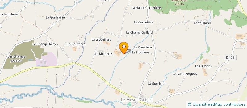localisation de l'entreprise EARL DE LA PATIENCE à LE MESNIL-GILBERT