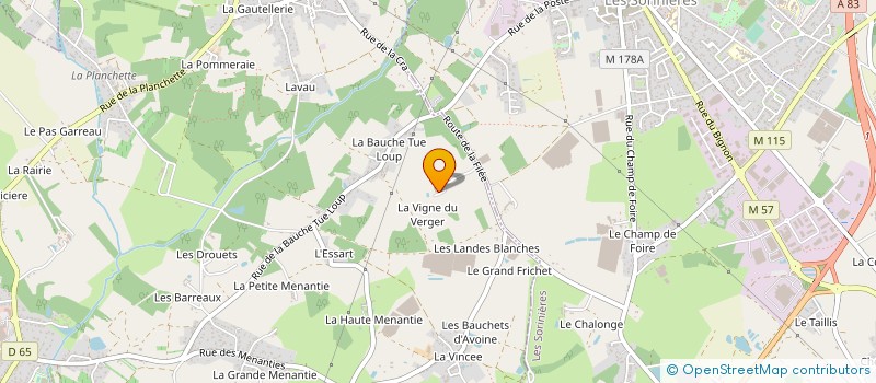 localisation de l'entreprise EARL DE LA PATOUILLERE  SAINT-AIGNAN-GRANDLIEU