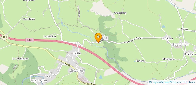 localisation de l'entreprise EARL DE LA PATOUZE  GREZOLLES