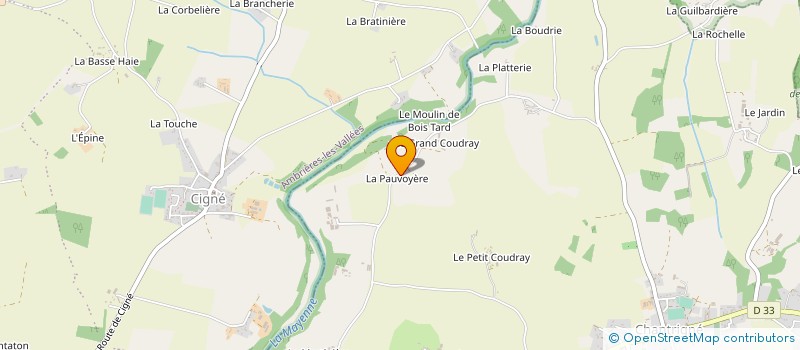 localisation de l'entreprise EARL DE LA PAUVOYERE à CHANTRIGNE