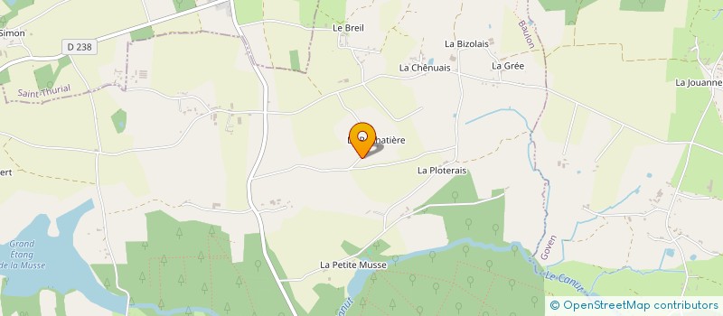 localisation de l'entreprise EARL DE LA PENAT à BAULON