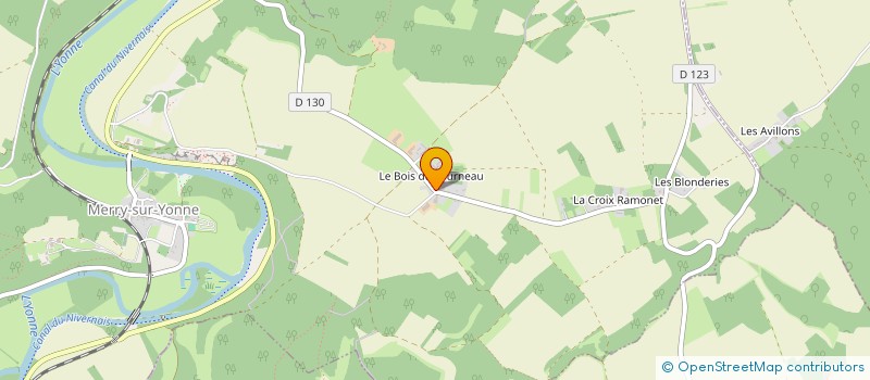 localisation de l'entreprise EARL DE LA PENOTTE à MERRY-SUR-YONNE