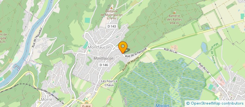 localisation de l'entreprise EARL DE LA PEROUSE à SAONE