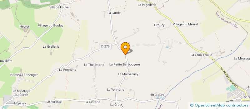 localisation de l'entreprise EARL DE LA PETITE BARBOUYERE  SAINT-DENIS-LE-VETU