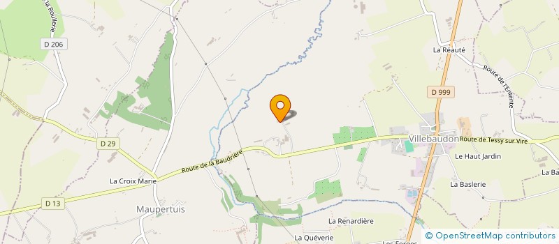 localisation de l'entreprise EARL DE LA PETITE BRETONNIERE  VILLEBAUDON