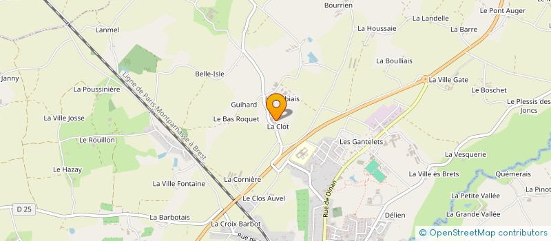 localisation de l'entreprise EARL DE LA PETITE CLOTURE à CAULNES