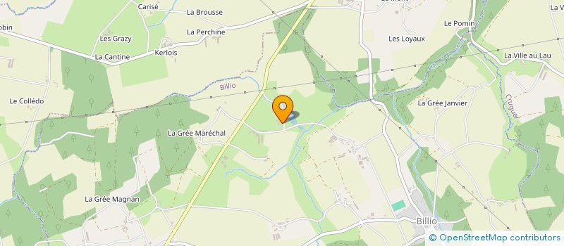 localisation de l'entreprise EARL DE LA PETITE PORTE à BILLIO