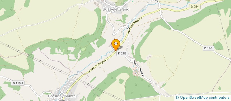 localisation de l'entreprise EARL DE LA PETITE RIVIERE  BUSSY-LE-GRAND