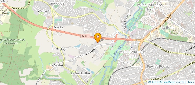 localisation de l'entreprise EARL DE LA PETITE VERGNE à LIMOGES