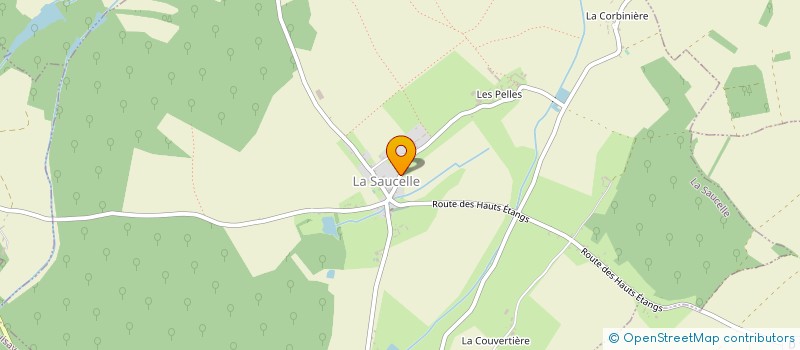 localisation de l'entreprise EARL DE LA PETITE VILLE à LA SAUCELLE