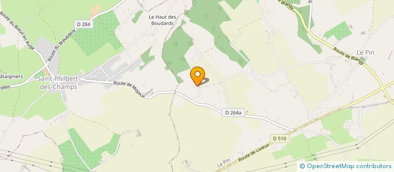 localisation de l'entreprise EARL DE LA PETITIERE  LE PIN