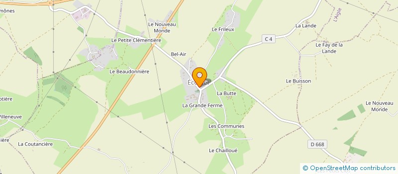 localisation de l'entreprise EARL DE LA PEUVELIERE à ECORCEI