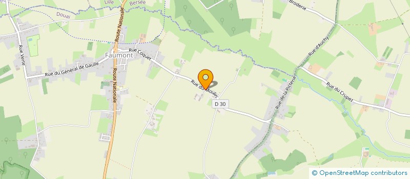 localisation de l'entreprise EARL DE LA PICTERIE  FAUMONT