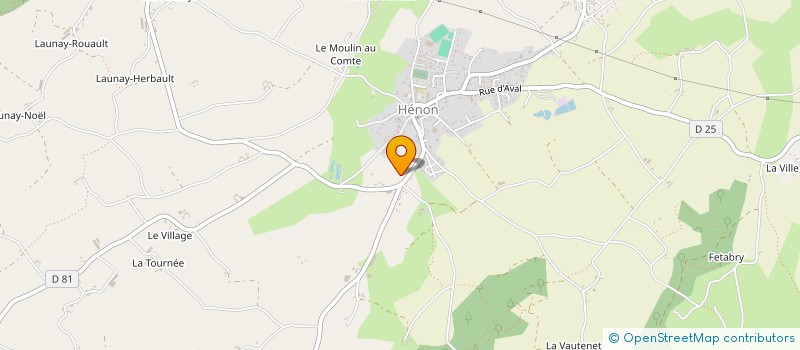 localisation de l'entreprise EARL DE LA PIERRE BLANCHE  HENON