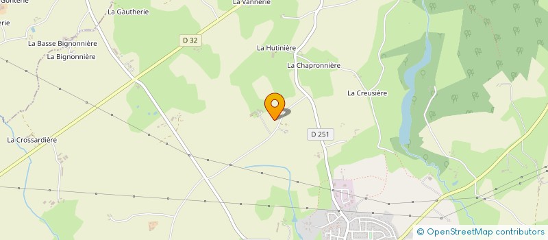localisation de l'entreprise EARL DE LA PIERRE DU FAU à AHUILLE