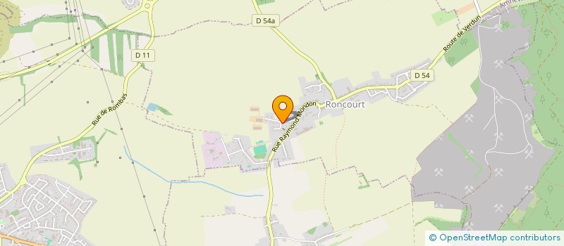 localisation de l'entreprise EARL DE LA PIERRE JAUNE à RONCOURT