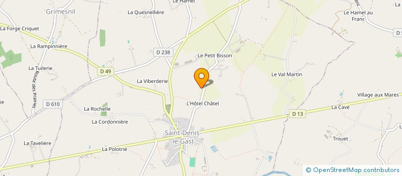 localisation de l'entreprise EARL DE LA PIGACERIE  HAMBYE