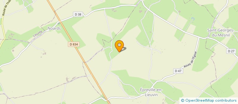 localisation de l'entreprise EARL DE LA PILONNIERE  EPREVILLE-EN-LIEUVIN