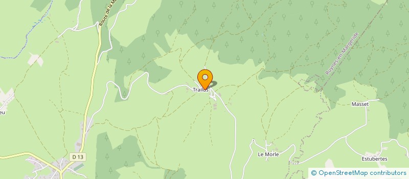 localisation de l'entreprise EARL DE LA PINATELE à RUYNES-EN-MARGERIDE
