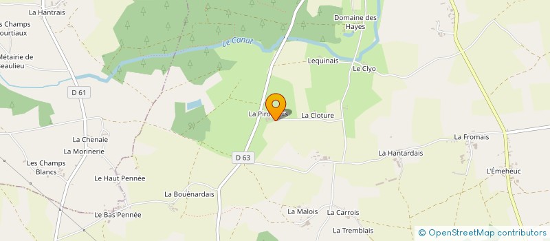localisation de l'entreprise EARL DE LA PIRONNAIS à MAXENT