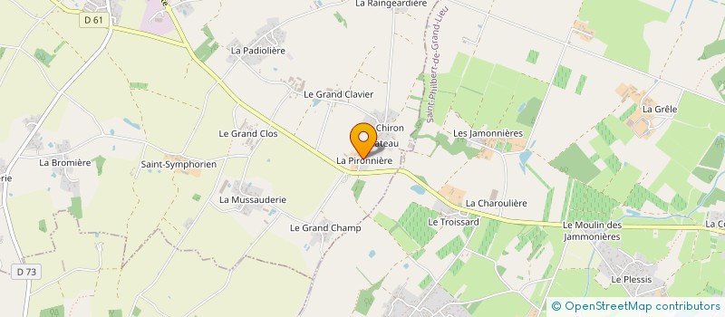 localisation de l'entreprise EARL DE LA PIRONNIERE à SAINT-LUMINE-DE-COUTAIS