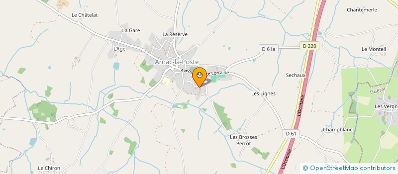 localisation de l'entreprise EARL DE LA PISCINE à ARNAC-LA-POSTE