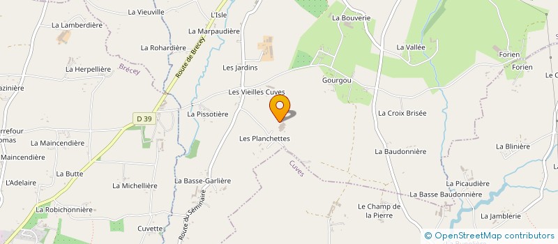 localisation de l'entreprise EARL DE LA PLANCHETTE à SAINT-LAURENT-DE-CUVES