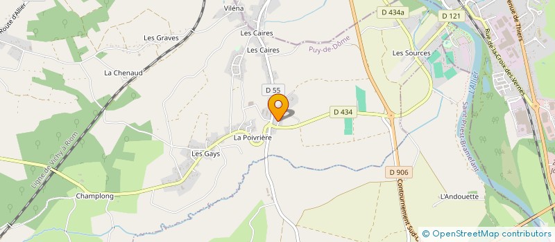 localisation de l'entreprise EARL DE LA PLANTEE à SAINT-SYLVESTRE-PRAGOULIN