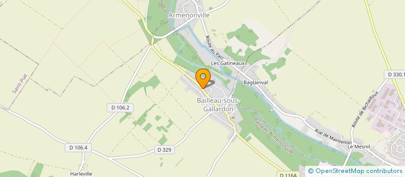 localisation de l'entreprise EARL DE LA POMMERAIE à BAILLEAU-ARMENONVILLE