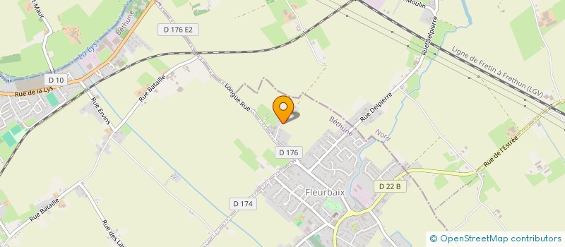 localisation de l'entreprise EARL DE LA PORTE A CLOUS  FLEURBAIX