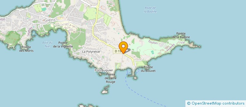 localisation de l'entreprise EARL DE LA PRESQU'ILE  HYERES