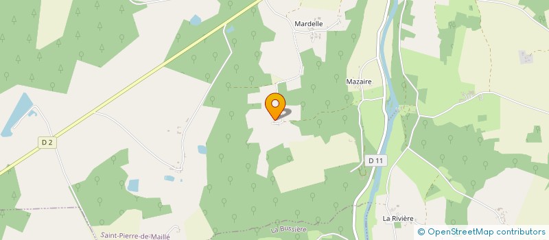 localisation de l'entreprise EARL DE LA PRETRERIE à SAINT-PIERRE-DE-MAILLE