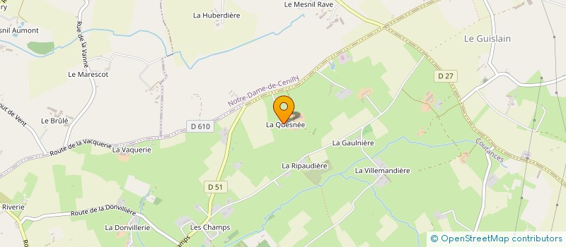 localisation de l'entreprise EARL DE LA QUESNEE à HAMBYE