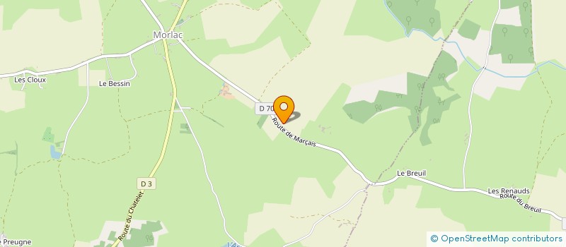 localisation de l'entreprise EARL DE LA RABIERE  MORLAC