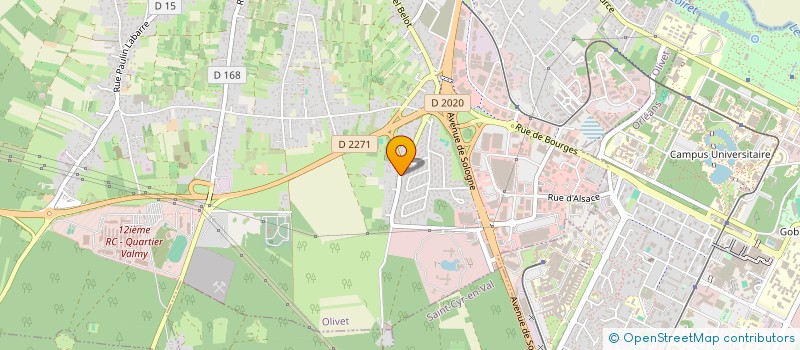 localisation de l'entreprise EARL DE LA RAPERIE à OLIVET