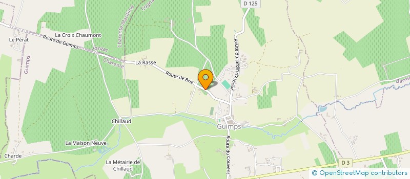 localisation de l'entreprise EARL DE LA RASSE à GUIMPS