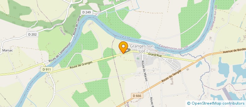 localisation de l'entreprise EARL DE LA RAZE à GRANGES-SUR-LOT