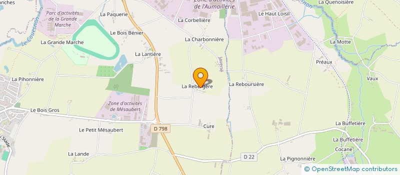 localisation de l'entreprise EARL DE LA REBERGERE à JAVENE
