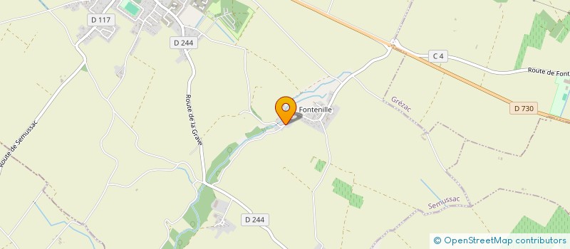 localisation de l'entreprise EARL DE LA REINE  SEMUSSAC