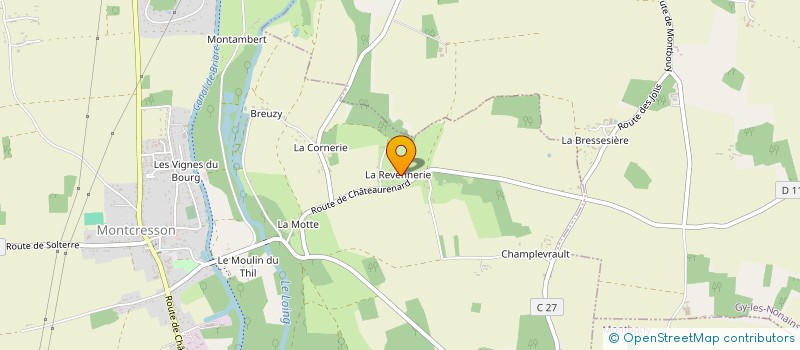 localisation de l'entreprise EARL DE LA RENAUDERIE à CORTRAT