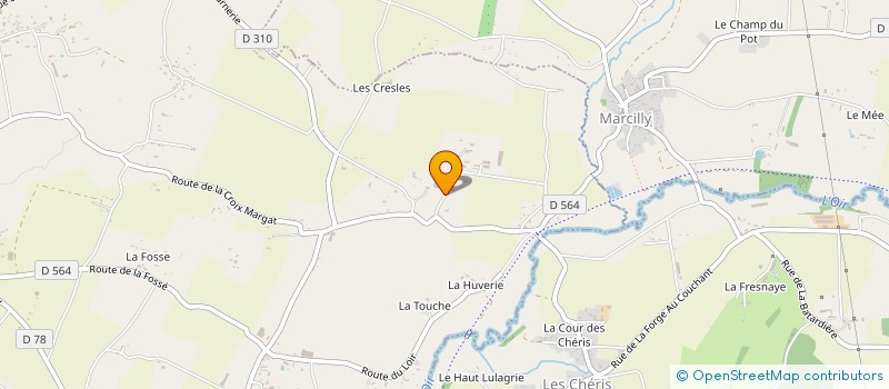 localisation de l'entreprise EARL DE LA RETOURNERIE à SAINT-QUENTIN-SUR-LE-HOMME