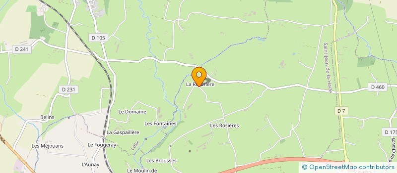 localisation de l'entreprise EARL DE LA RETURIERE à SAINT-JEAN-DE-LA-HAIZE
