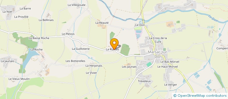 localisation de l'entreprise EARL DE LA RIALLAIS à MARSAC-SUR-DON