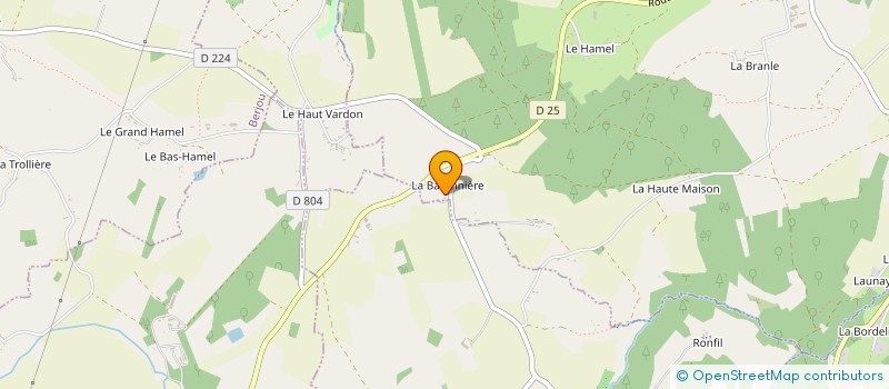 localisation de l'entreprise EARL DE LA RIBARDIERE à ATHIS-VAL DE ROUVRE