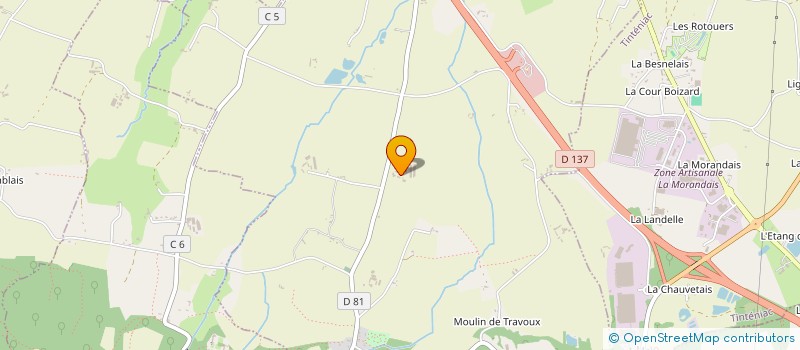localisation de l'entreprise EARL DE LA RIVAUDAIS à SAINT-BRIEUC-DES-IFFS